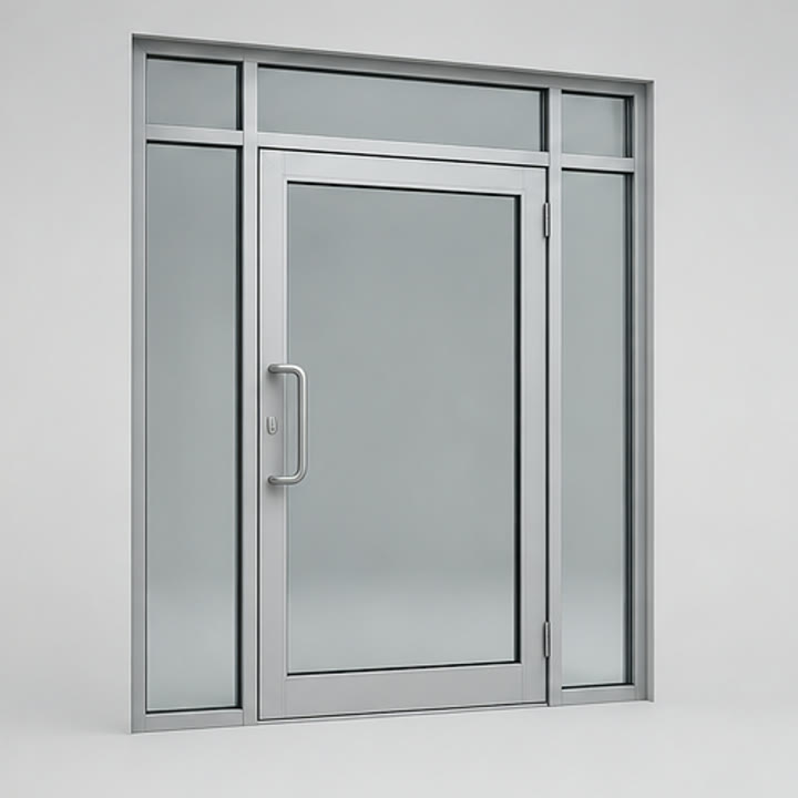 Aluminum Storefront Glass Door product sample